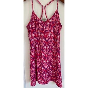Tehama ~ Pink, Purp, White Patterned Athletic Activewear Dress ~ Women's‎ Medium